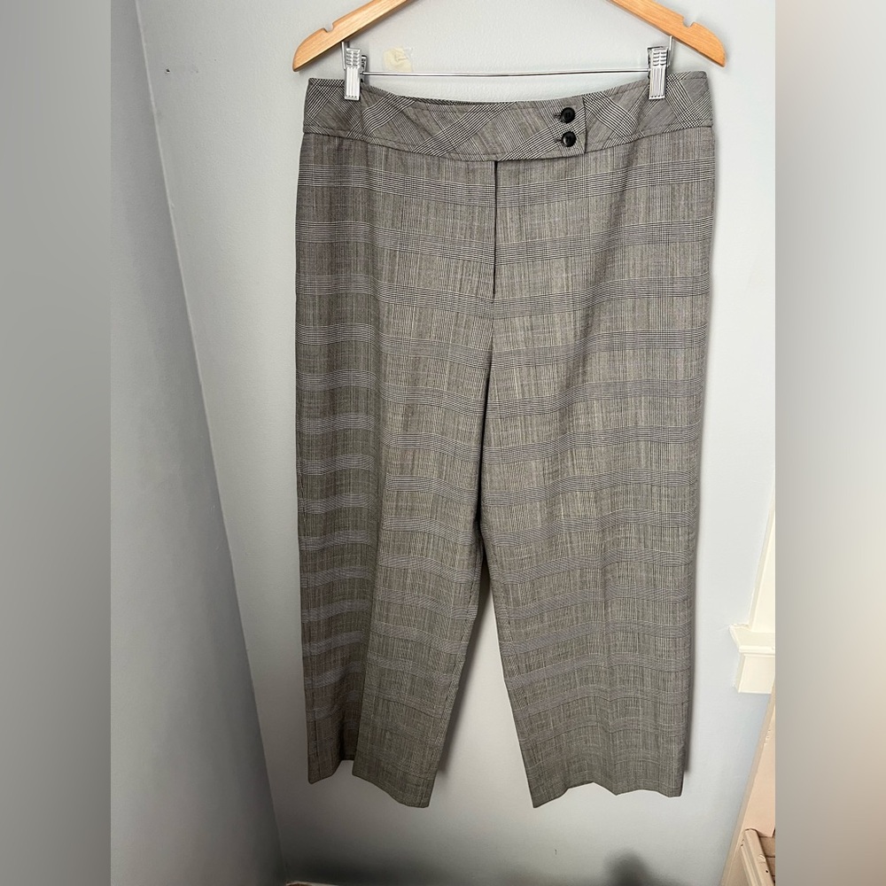 Talbots Gray and‎ Purple Trousers Classic Tailored Fit